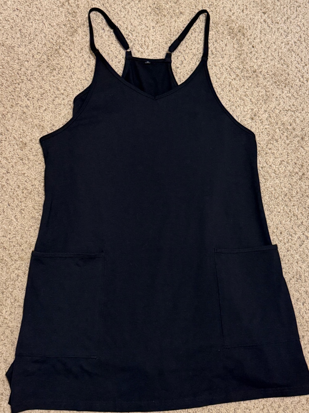 Anrabess black athletic romper dress - Medium